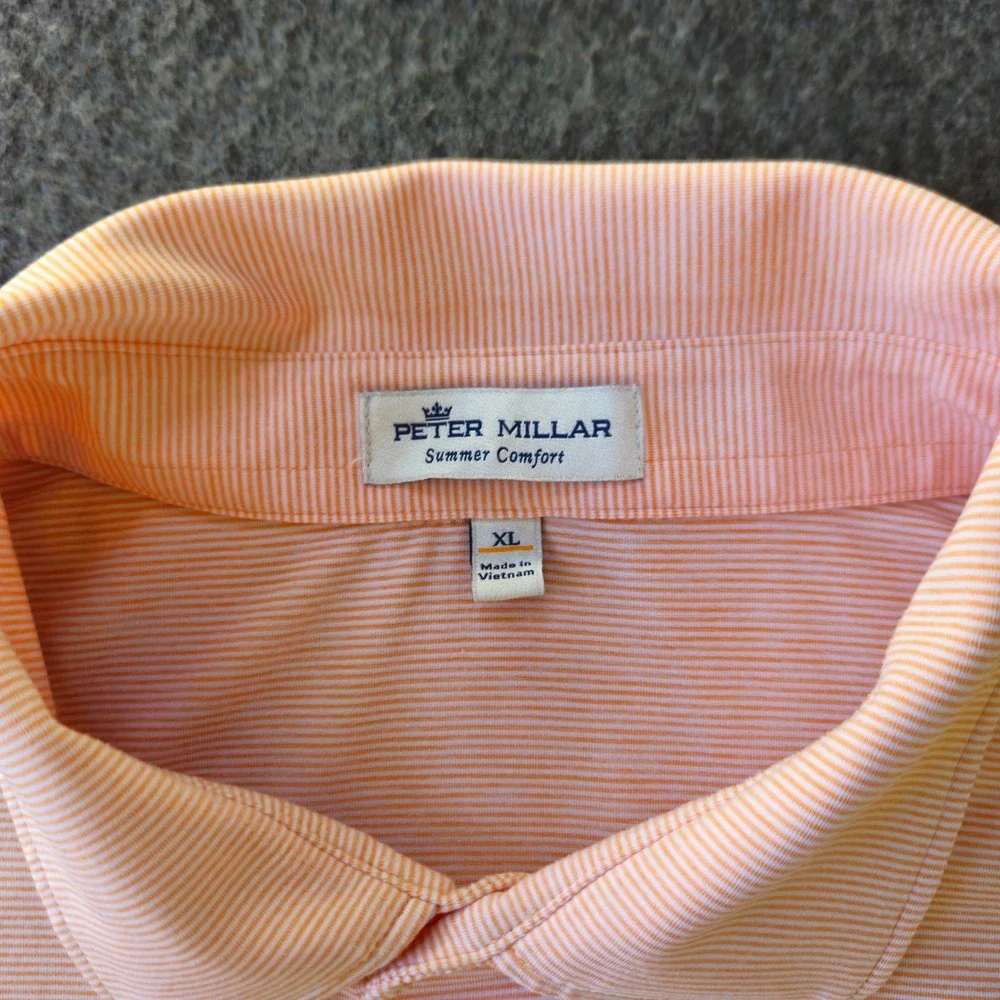 Peter Millar Summer Comfort Indian Wells Golf Club Polo Sz XL Preppy Activewear‎